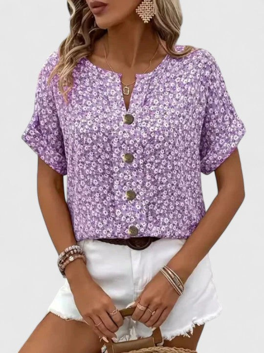 Sabine - Elegante Top Estival con Fiori