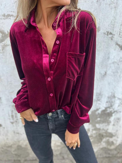 Kaya - Blusa di Terciopelo Elegante