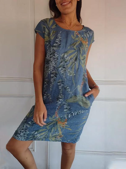 Madison | Abito Rilassato con Hojas Tropicales