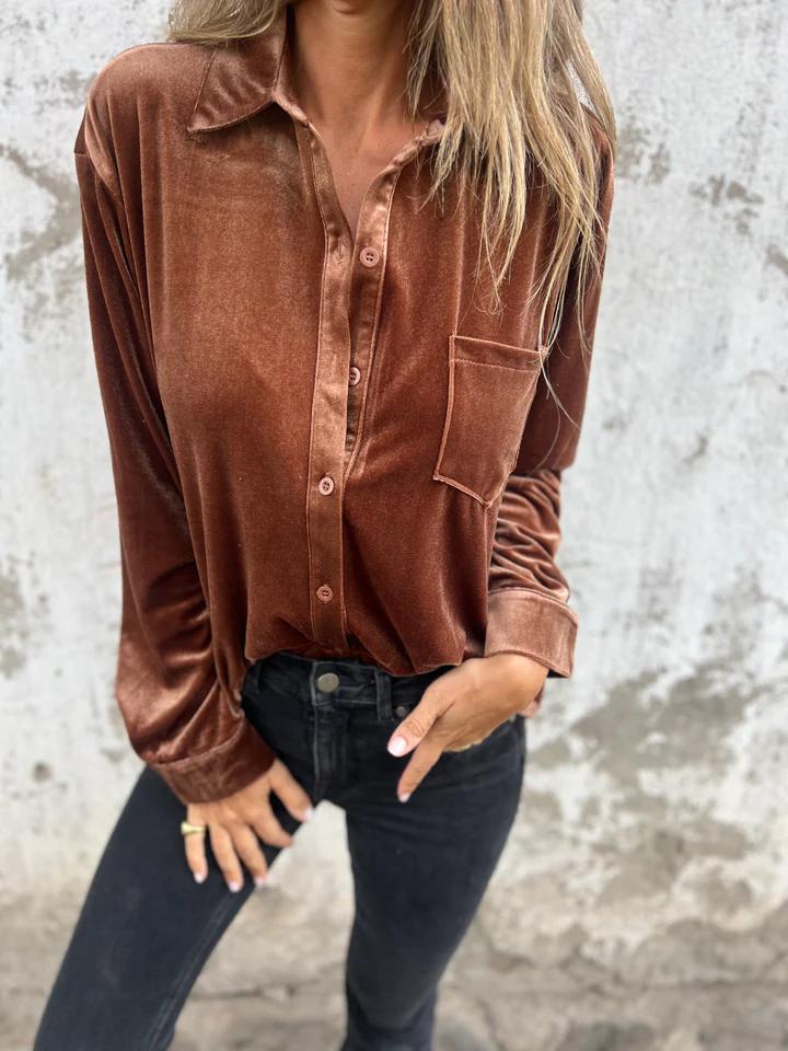 Kaya - Blusa di Terciopelo Elegante