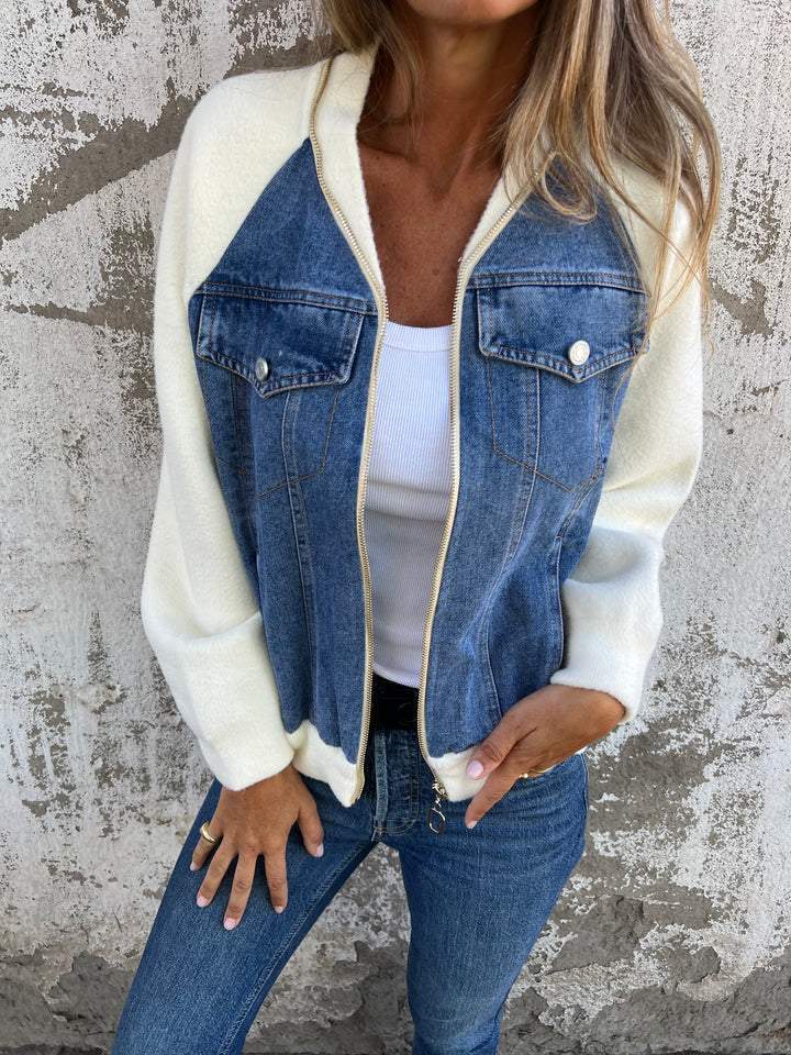 Audrey - Giacca in denim Classica e versatile