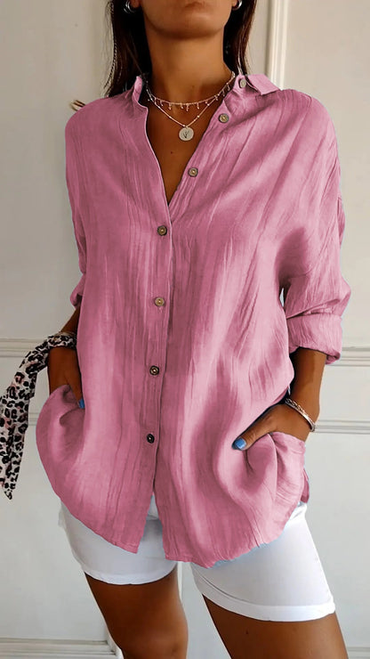 Sasha™ | Camicia elegante Plissettata