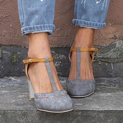 Clarina - Scarpe eleganti con tacco a blocco