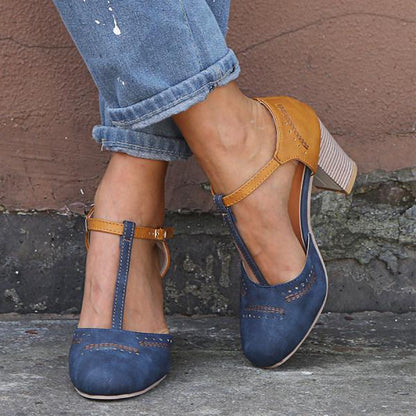 Clarina - Scarpe eleganti con tacco a blocco