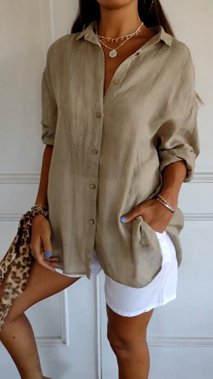 Sasha™ | Camicia elegante Plissettata