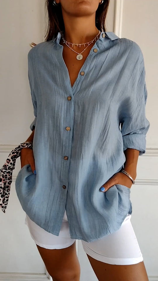 Sasha - Camicia elegante con Stile Plissettato