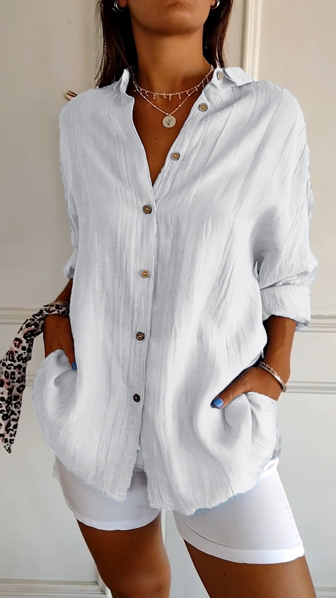 Sasha | Camicia elegante con Stile Plissettato
