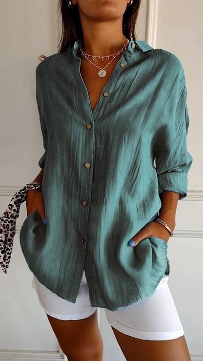 Sasha™ | Camicia elegante Plissettata