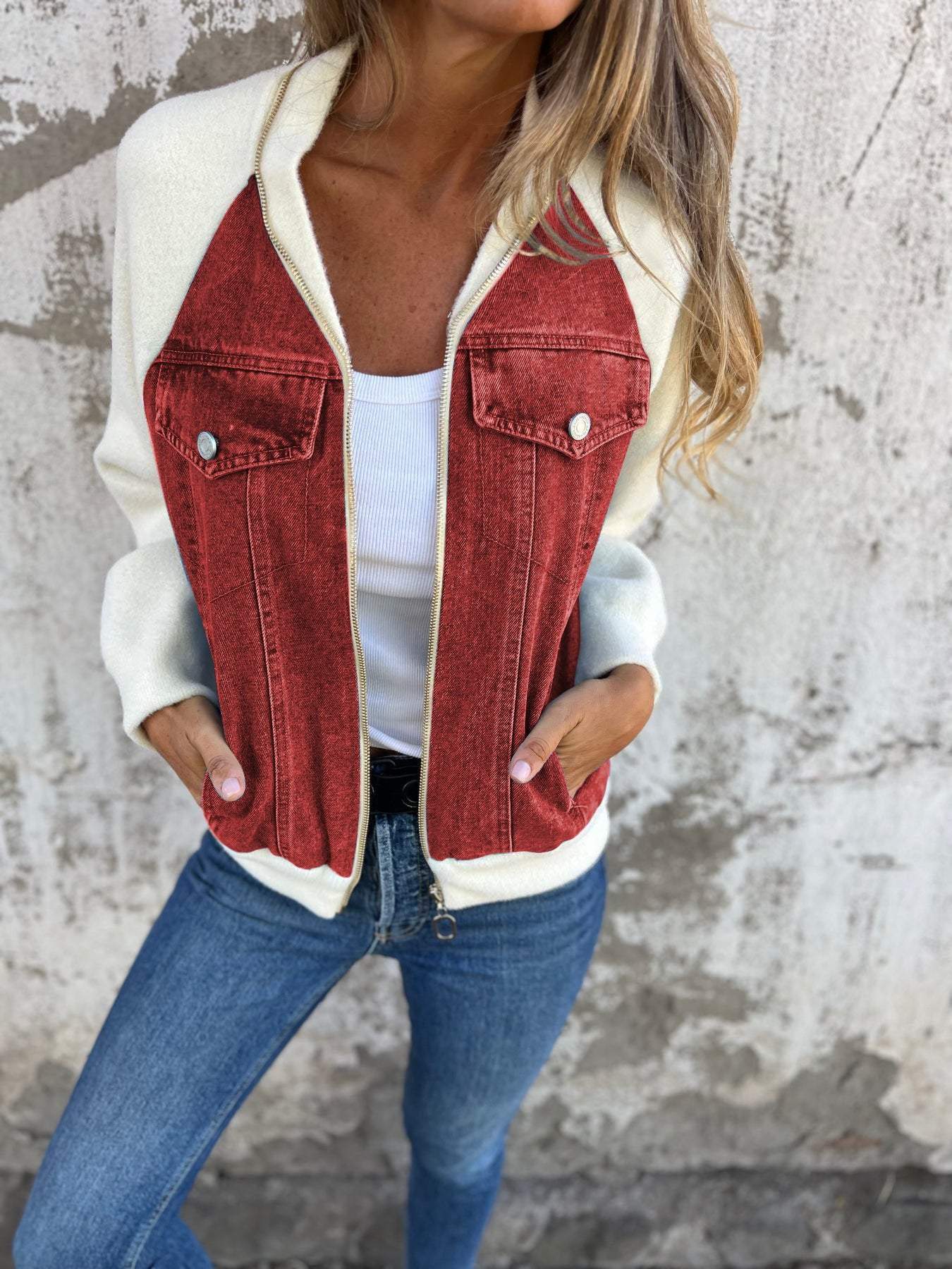 Audrey - Giacca in denim Classica e versatile