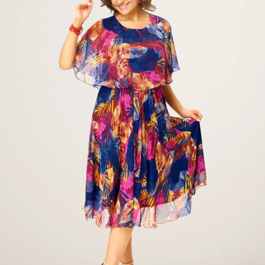 Yvonne - Elegante Abito midi Stile Kimono