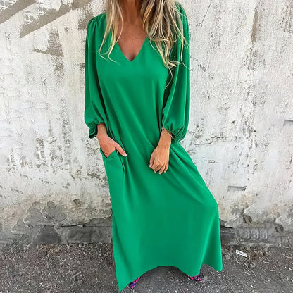 Ella | Abito Boho Lungo Con Tasche