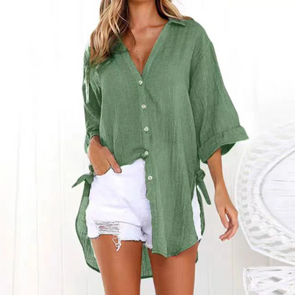 Camicia Larga con Lazos nei Lados