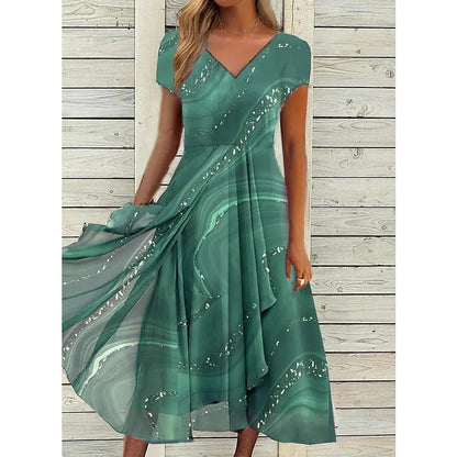 Naomi | Abito Midi con scollo a V