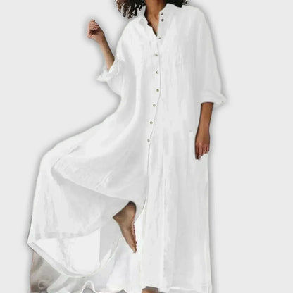 CECILIA – ABITO MAXI CON BOTTONI RILASSATO