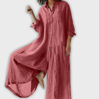 CECILIA – ABITO MAXI CON BOTTONI RILASSATO