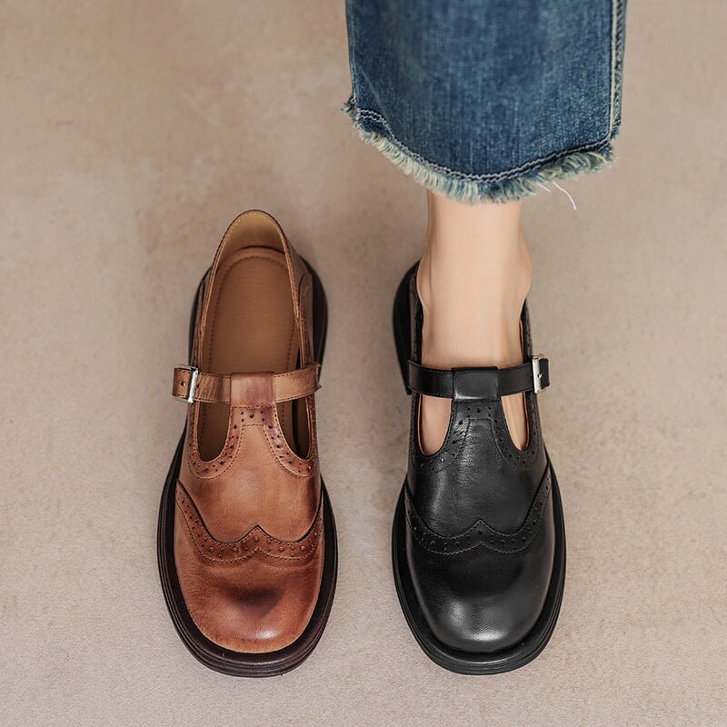 Mattea | Eleganti Mary Janes di Pelle