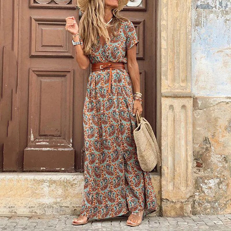 Giselle – Abito maxi Ibiza (Incluye Cintura)