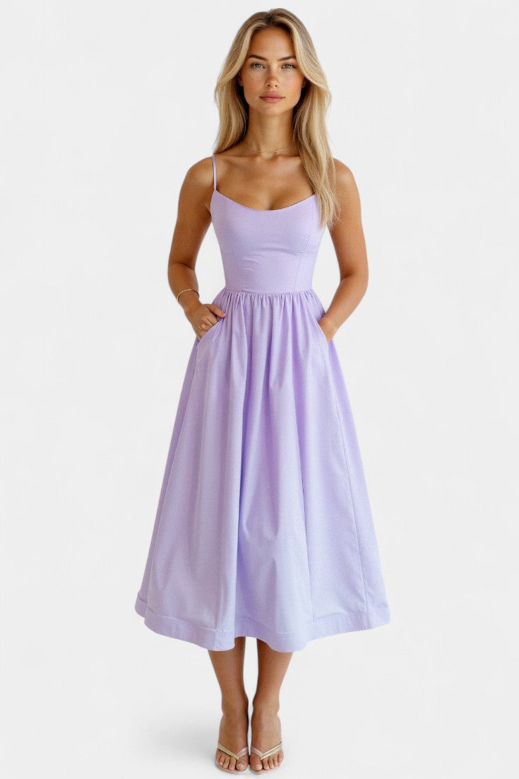 Marvelle Abito midi Flowy Senza maniche