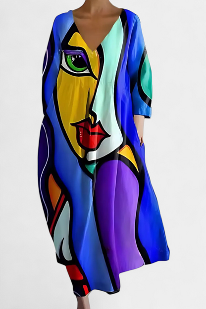 NAOMI – ABITO MIDI ART BLOOM