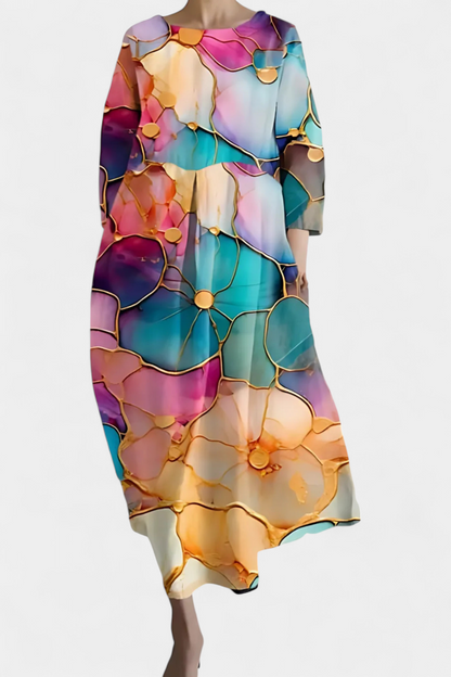 NAOMI – ABITO MIDI ART BLOOM