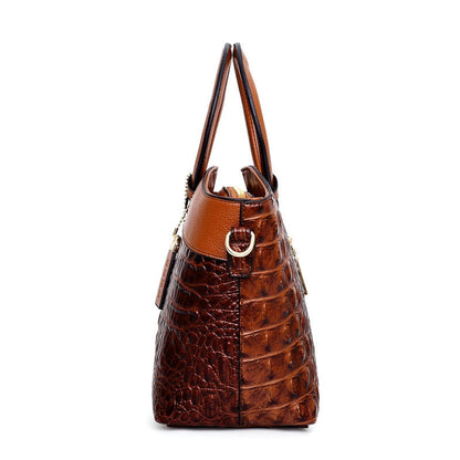 Oriana - Borsa di Coccodrillo con Gradiente Retrò
