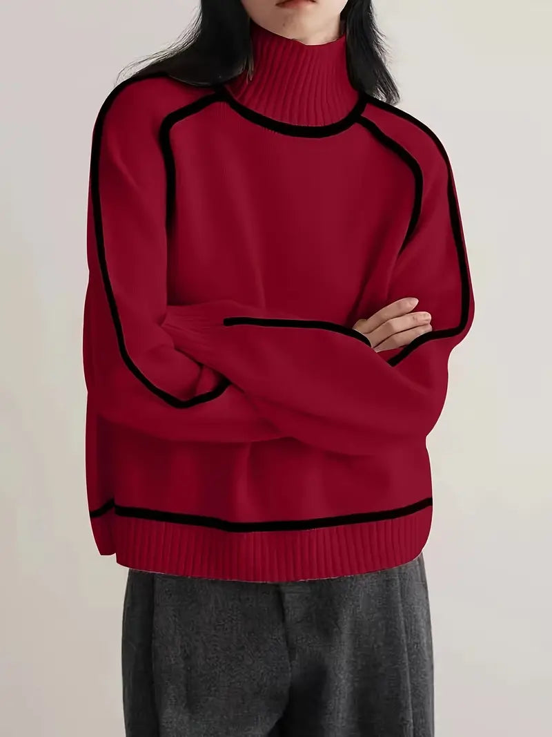Donna | Maglione Elegante di Collo alto