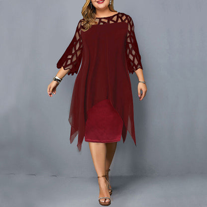 Kirsty | Elegante Abito Midi Taglia Grande da donna Modernas