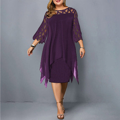 Kirsty | Elegante Abito Midi Taglia Grande da donna Modernas