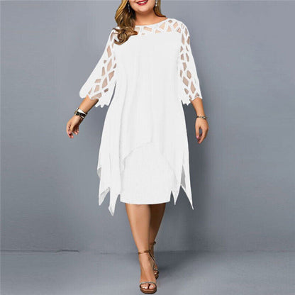 Kirsty | Elegante Abito Midi Taglia Grande da donna Modernas