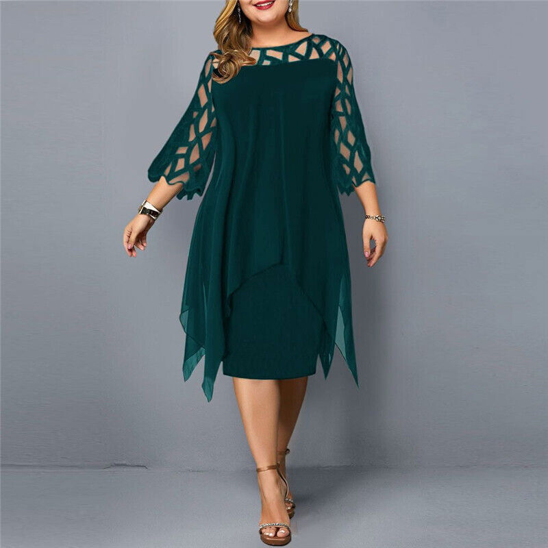 Kirsty | Elegante Abito Midi Taglia Grande da donna Modernas