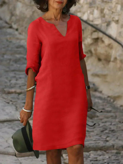 Maria | Abito elegante con scollo a V
