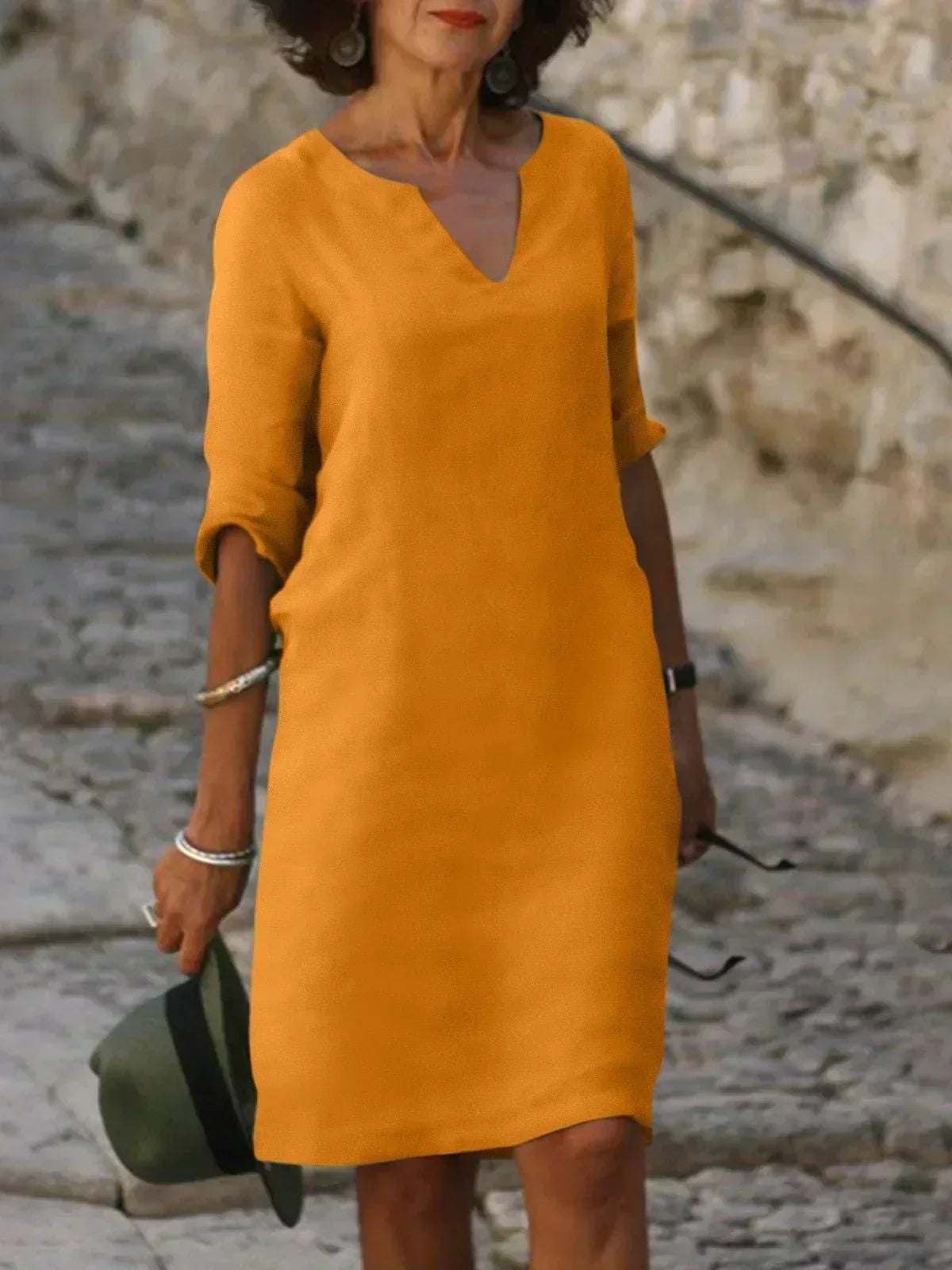 Sophia | Abito Midi Casual con scollo a V