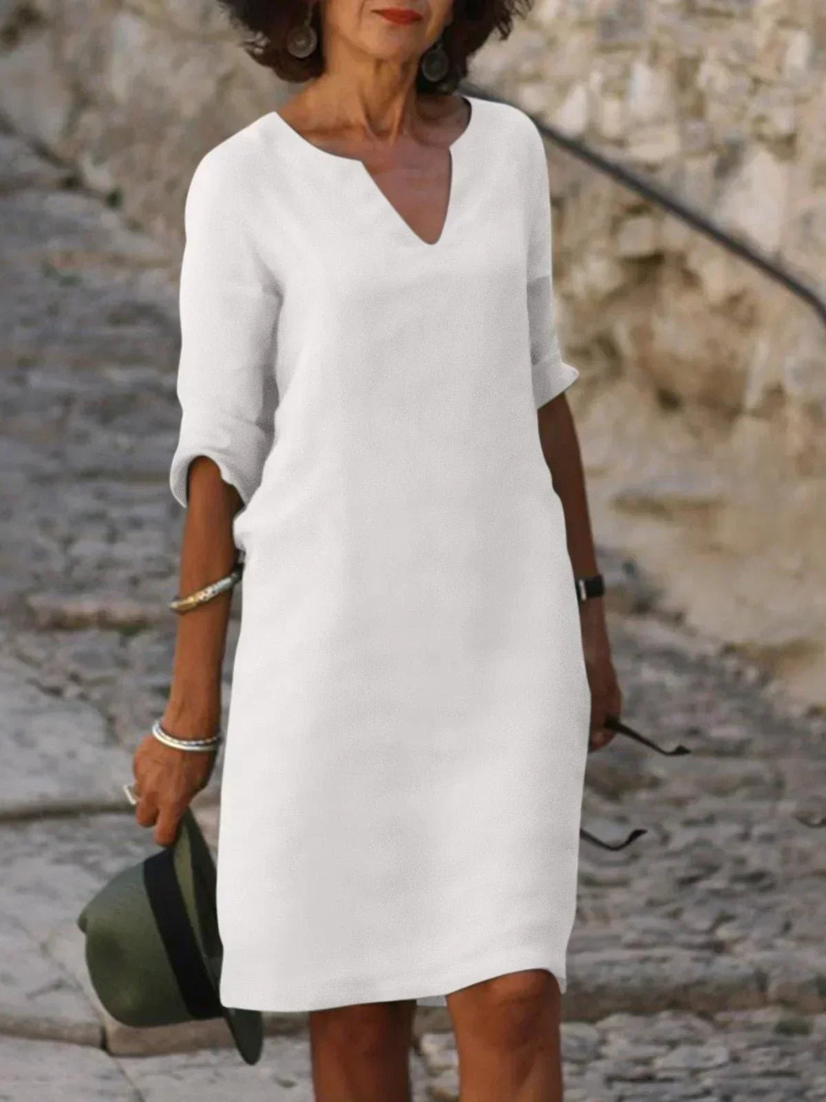 Sophia | Abito Midi Casual con scollo a V