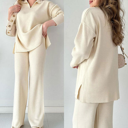 Erin - Set Casual due pezzi con Scollo a V