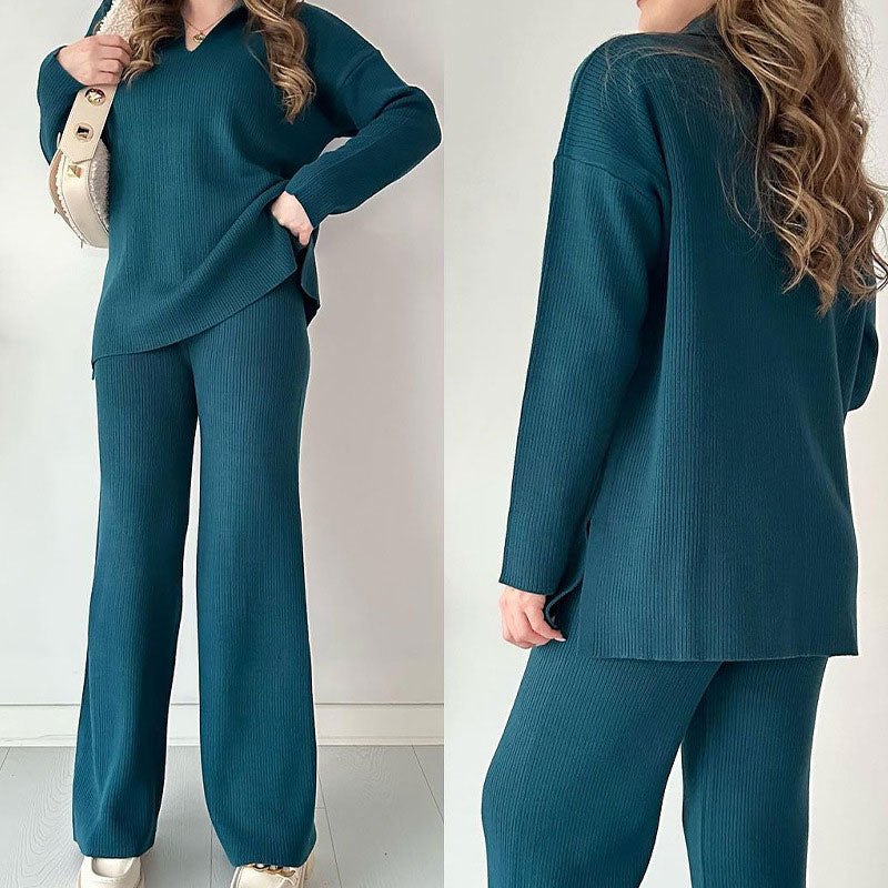 Erin - Set Casual due pezzi con Scollo a V