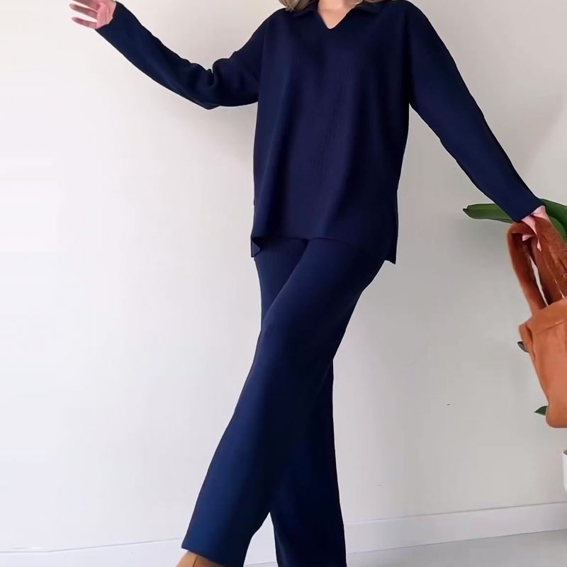 Erin - Set Casual due pezzi con Scollo a V