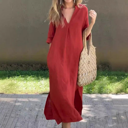 DELILAH – ABITO DA SERA ELEGANTE CON SPACCO IN V