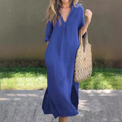 DELILAH – ABITO DA SERA ELEGANTE CON SPACCO IN V