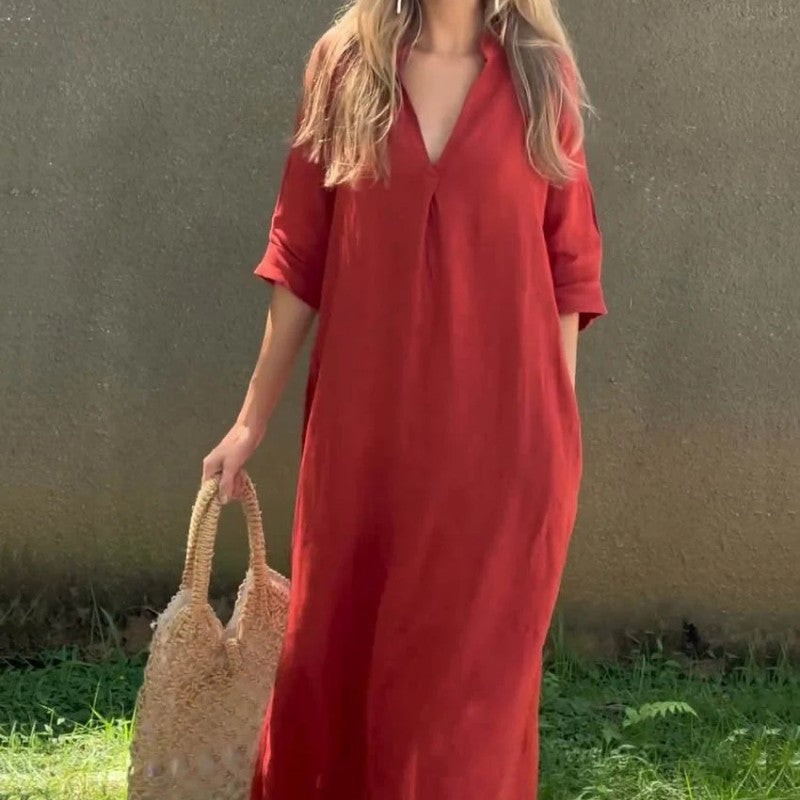 DELILAH – ABITO DA SERA ELEGANTE CON SPACCO IN V