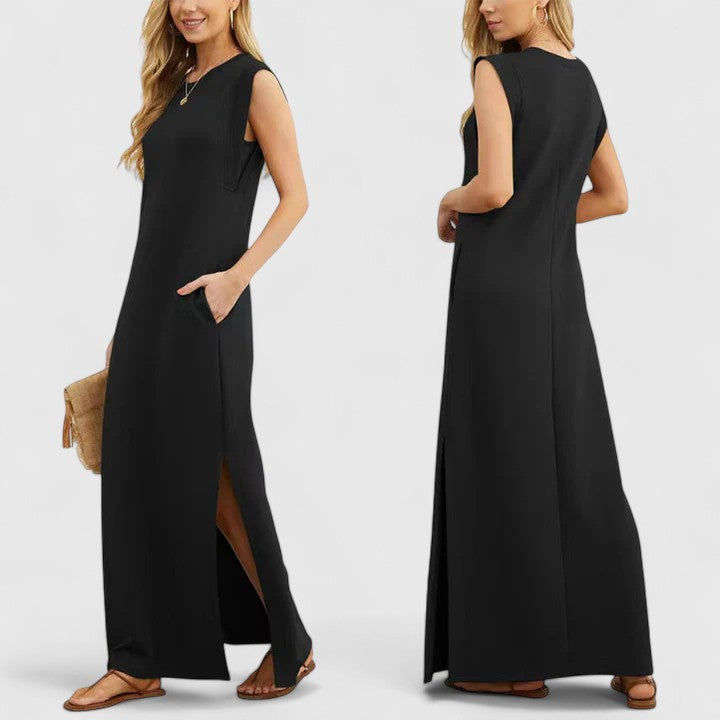 BELA – ABITO MAXI SENZA MANICHE ELEGANTE