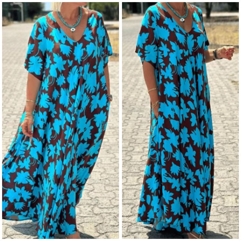 Solene | Abito lungo con Scollo a V
