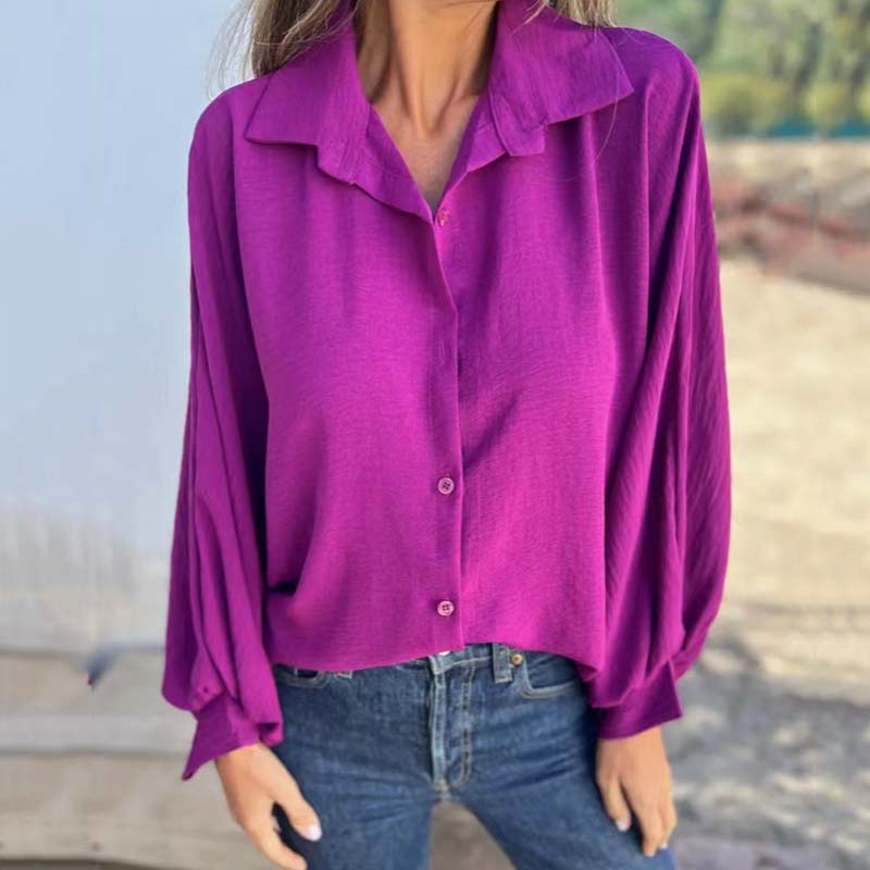 BLUSA CLASSICA A MANICHE LUNGHE CORNELIA