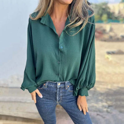 BLUSA CLASSICA A MANICHE LUNGHE CORNELIA