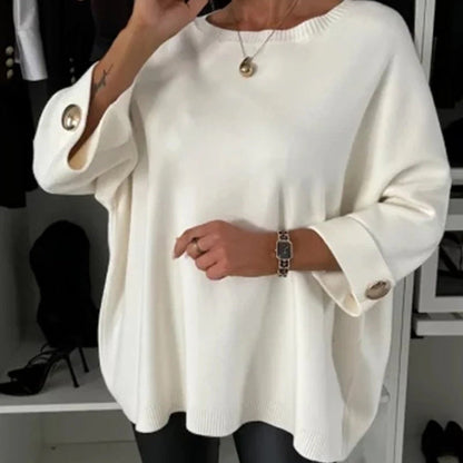 Millie - Top elegante con Maniche con bottoni
