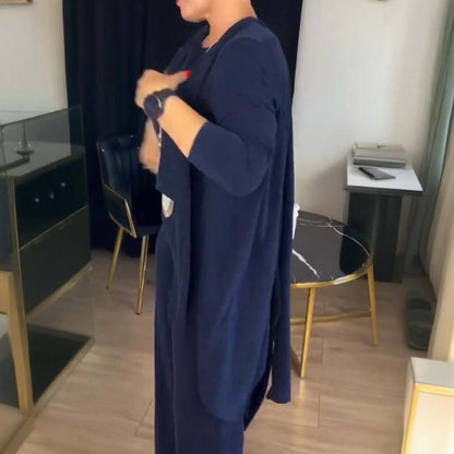 NATALIE - SET CLASSICO TRE PEZZI CON CARDIGAN