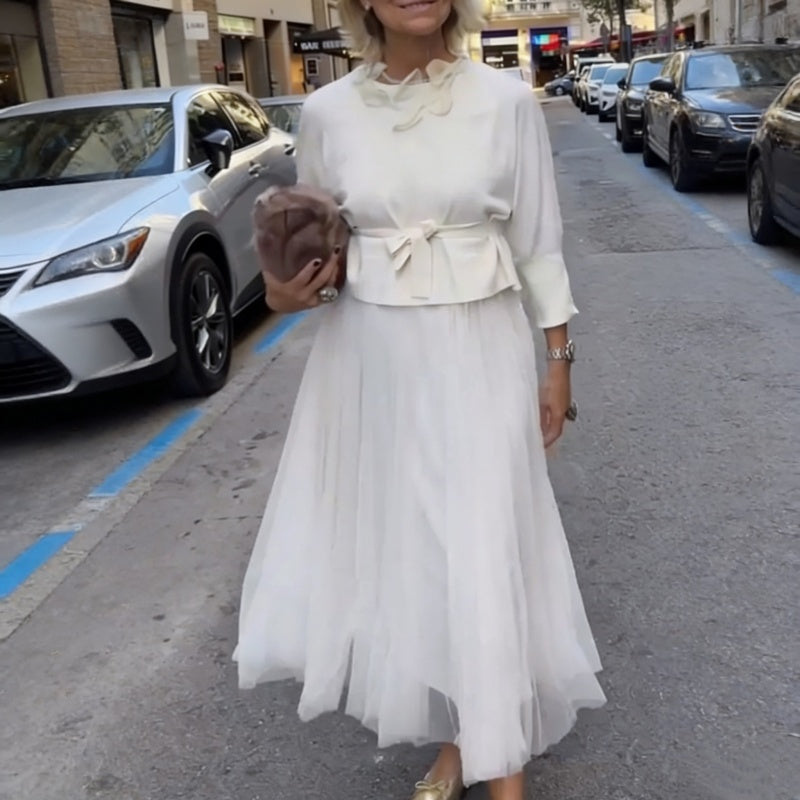 Completo coordinato donna 2 Piezas: Abito e Top di Manica lunga