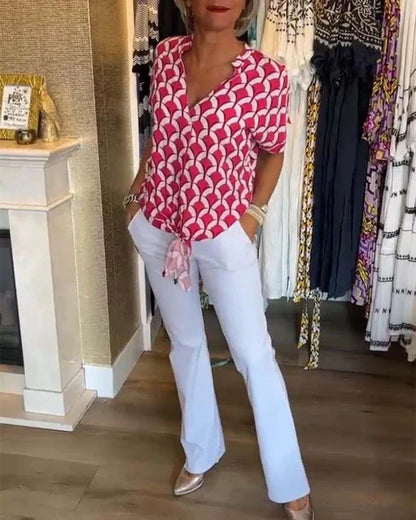 BLUSA STAMPATA ELEGANTE SOLVEIG