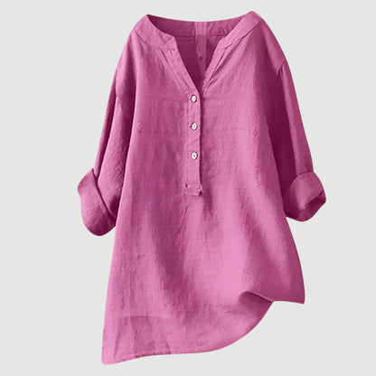 Nayeli™ - CAMICIA LEGGERA E COMODA CON BOTTONI