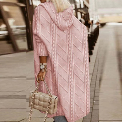 Jelone - Cardigan con cappuccio di Lungo Extendida