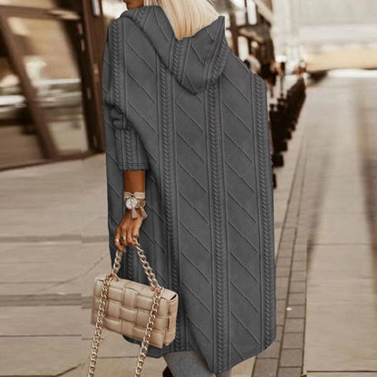 Jelone - Cardigan con cappuccio di Lungo Extendida
